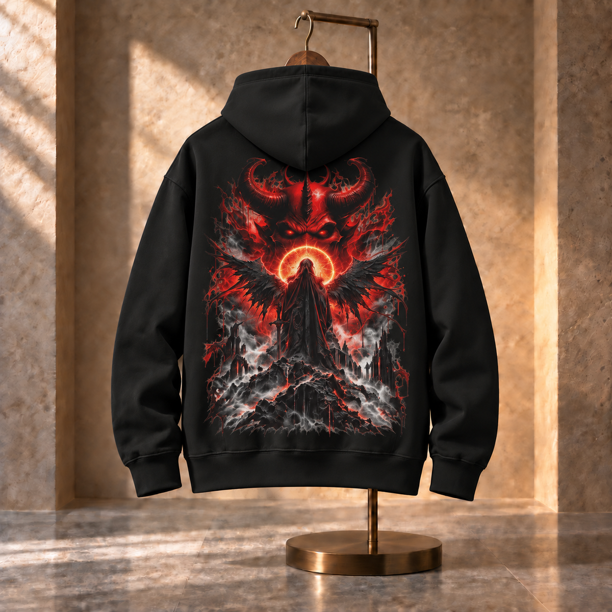THE LUCIFER’S HALO OBSIDIAN HOODIE