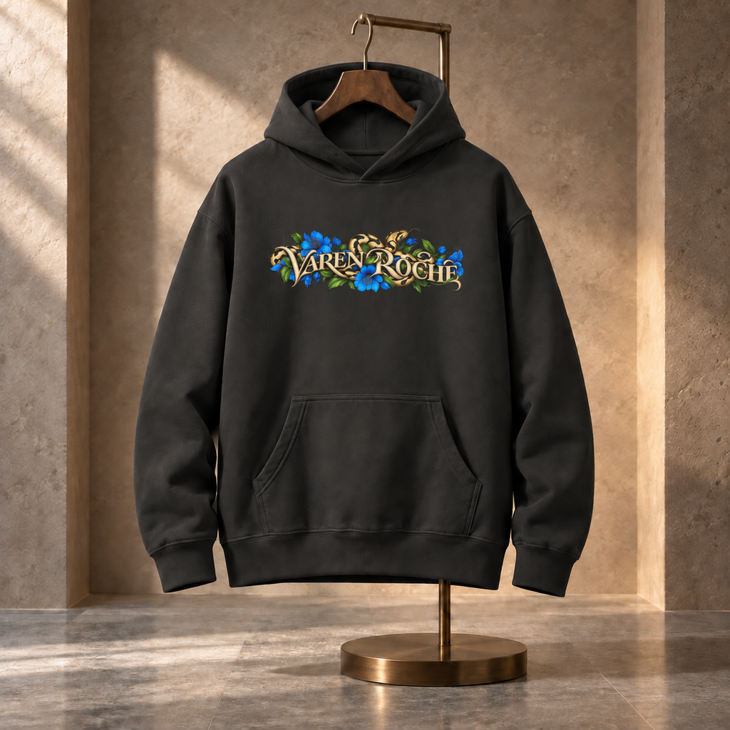 THE SERPENT BLOOM ONYX HOODIE