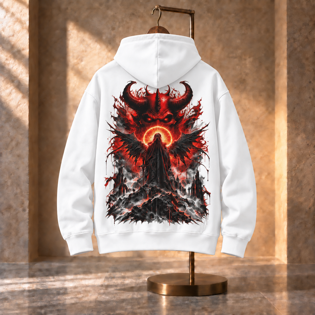 THE LUCIFER’S HALO PHANTOM WHITE HOODIE
