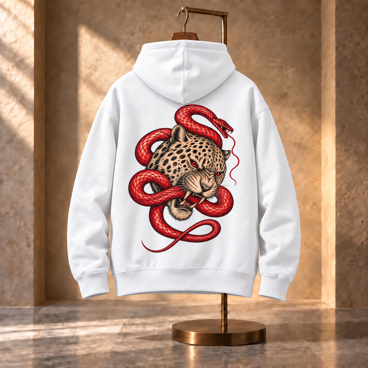 The Scarlet Rivalry Bone White Hoodie
